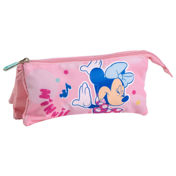 Estuche Portatodo Triple Minnie Mouse Sing