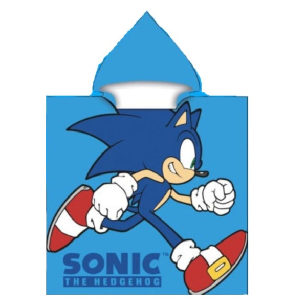 Poncho Sonic Faster Microfibra 110x55