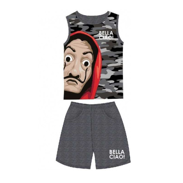 Pijama Sin Mangas La Casa de Papel Bella Ciao! Niño