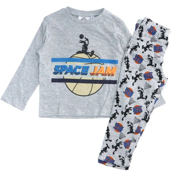 Pijama de Manga Larga Space Jam Jump Gris Niño