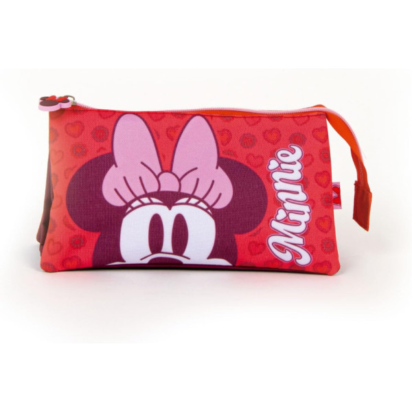 Estuche Portatodo Triple Minnie Mouse Hearts