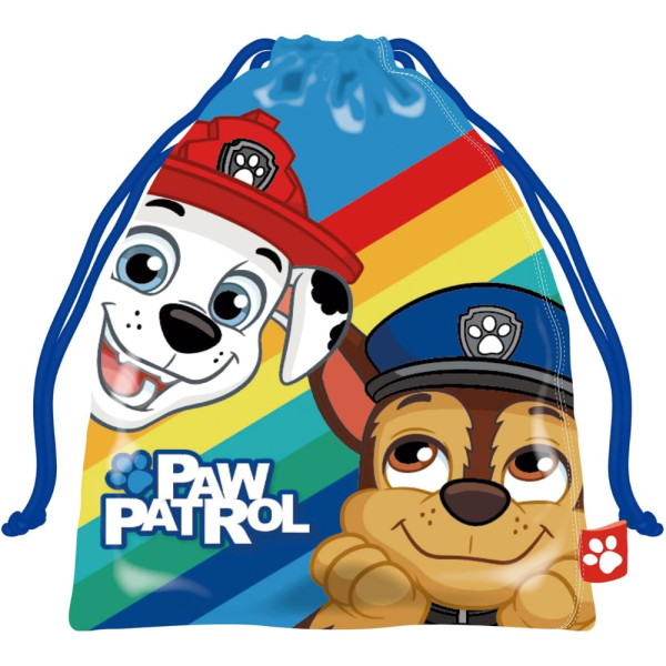 Saco Gymsack Para Merienda Patrulla Canina Rainbow