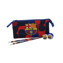 Set de Papelería FC Barcelona con Estuche Triple Azul 5 Piezas