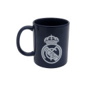 Taza de Cerámica Real Madrid Azul Marino Escudo Blanco 330 ML