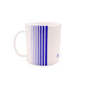 Taza de Plástico Para Microondas Real Madrid Franjas Verticales 340 ML