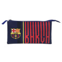 Estuche Portatodo Triple FC Barcelona Barca Letters