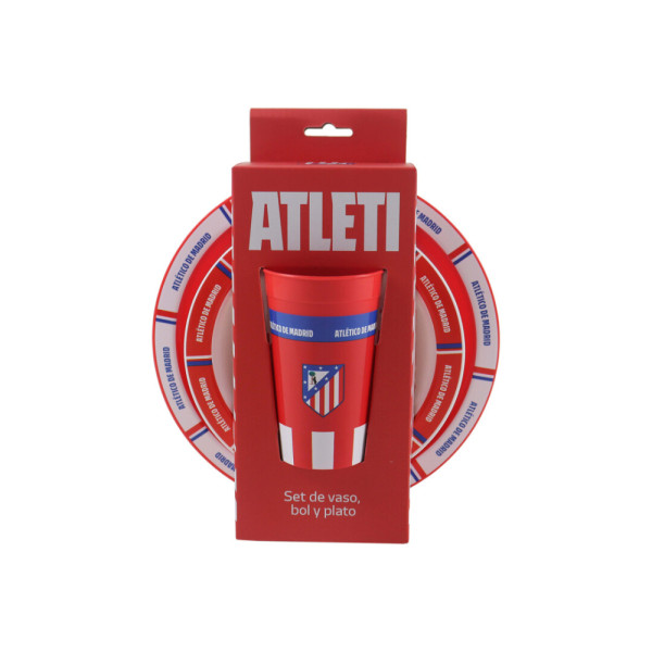 Set de Menaje Atlético de Madrid 3 Piezas