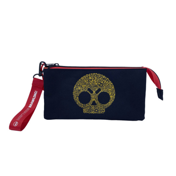 Estuche Portatodo Triple con Asa Brawl Stars Skull