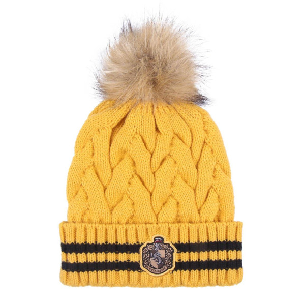 Gorro con Pompón Harry Potter Hufflepuff Adulto