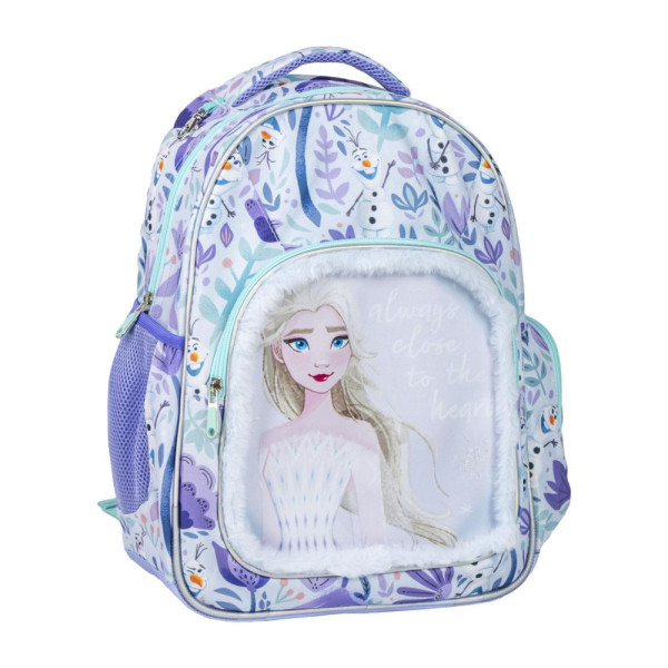 Mochila Escolar Mediana Frozen Olaf Morada 42 CM