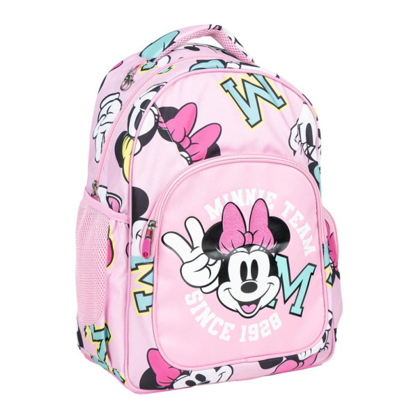 Mochila Escolar Mediana Minnie Mouse Team 1928 42 CM