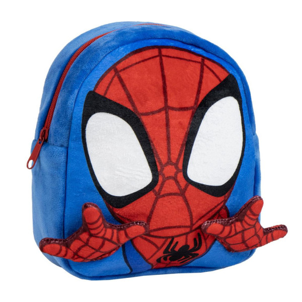 Mochila Guardería de Peluche Spiderman Spidey Hands Azul