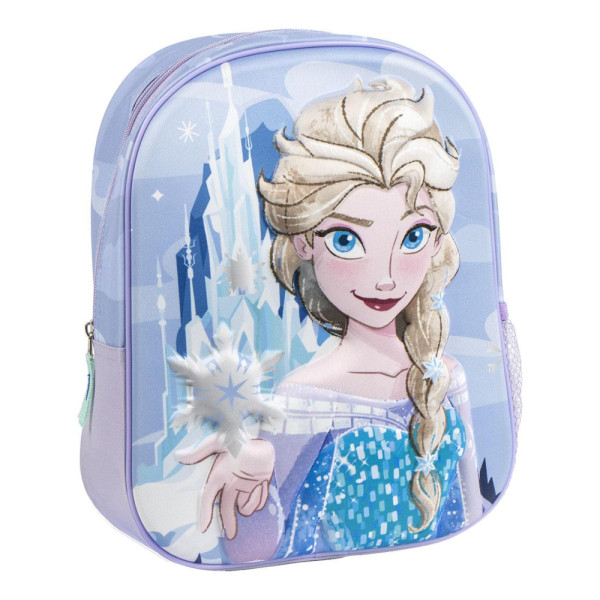 Mochila Guardería 3D Escolar Frozen Ice Lila