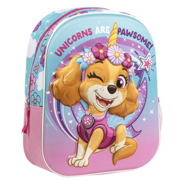 Mochila Guardería 3D Escolar Patrulla Canina Unicorns Are Pawsome!