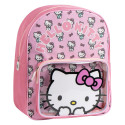 Mochila Infantil con Bolsillo Exterior Hello Kitty Rosa