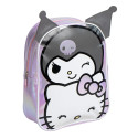 Mochila Infantil Metalizada Kuromi Lila