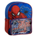 Mochila Infantil con Bolsillo Exterior Spiderman Azul