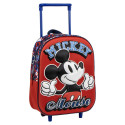 Mochila Trolley con Ruedas Guardería Mickey Mouse Vintage 3D