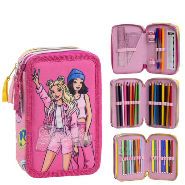 Plumier Triple Premium Barbie Niña