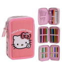 Plumier Triple Premium Hello Kitty Lazo Rosa Niña