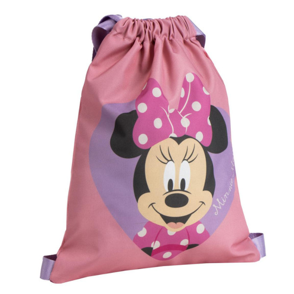 Saquito Escolar Minnie Mouse Heart 33x27 CM