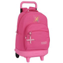 Mochila Trolley con Ruedas Compact Extraíble Munich Fresa