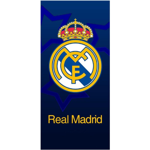 Toalla de Algodón Real Madrid Estrellas Azul Marino 150x75
