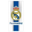 Toalla de Microfibra Real Madrid Escudo Central Blanca 140x70