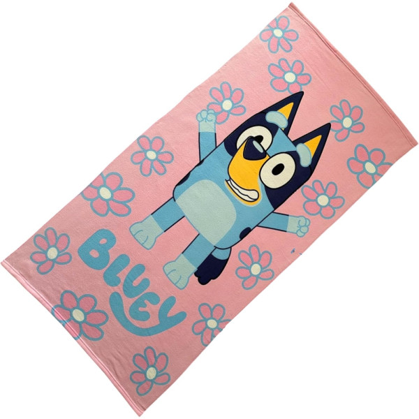 Toalla de Microfibra Bluey Rosa Flores 140x70