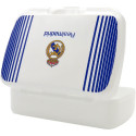 Sandwichera Real Madrid Blanca con Rayas
