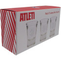 Set Tres Vasos Chupitos de Cristal Atlético de Madrid