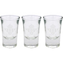 Set Tres Vasos Chupitos de Cristal Real Betis