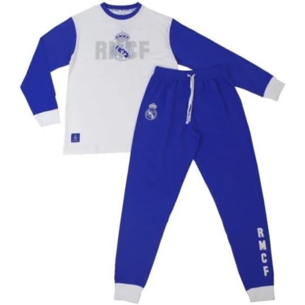 Pijama de Manga Larga Real Madrid Azul y Blanco Niño