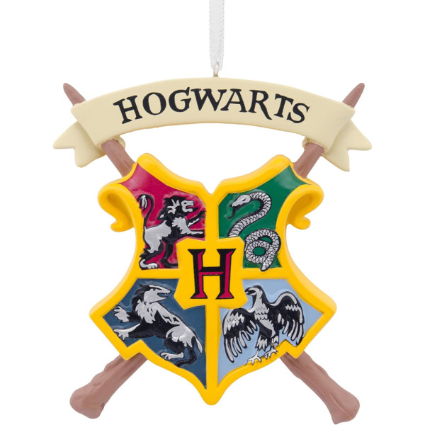 Figura Navideña Hallmark Harry Potter Hogwarts Crest