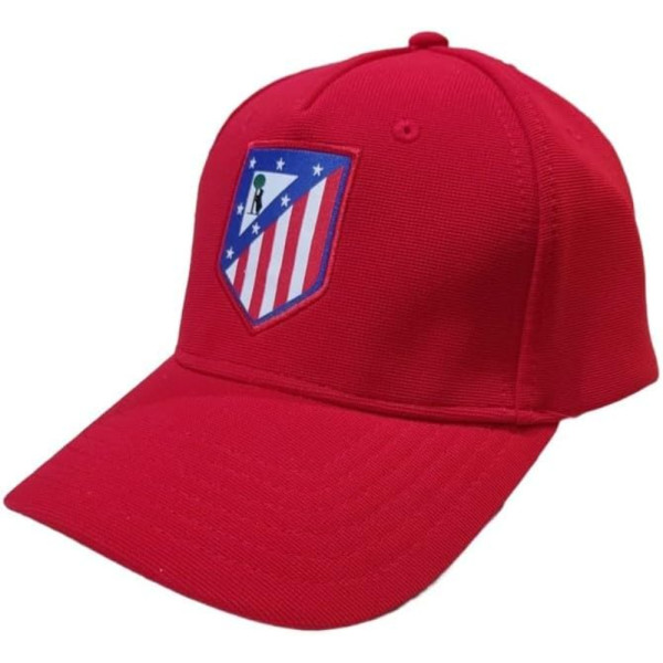 Gorra Atlético de Madrid Escudo Bordado Rojo Adulto
