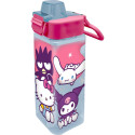 Botella Cantimplora Cuadrada Plástico Hello Kitty and Friends 500 ML