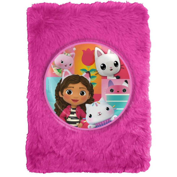 Cuaderno Libreta Plush Peluche La Casa de Muñecas de Gabby A5