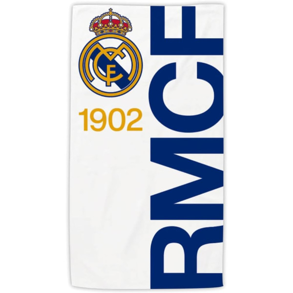 Toalla de Microfibra Real Madrid Rmcf 1902 Blanco 170x90