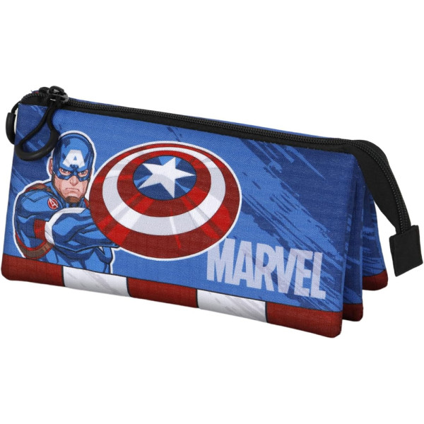 Estuche Portatodo Triple Capitán América Gears