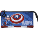 Estuche Portatodo Triple Capitán América Gears