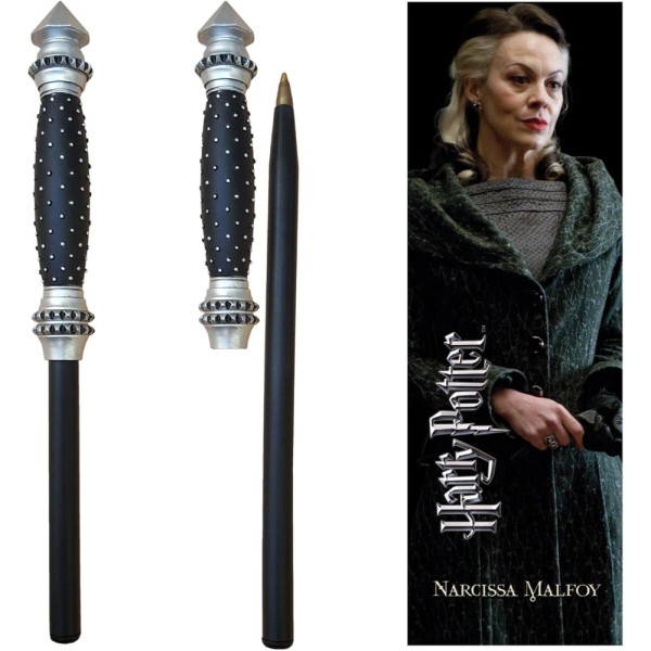 Bolígrafo Varita Marcapáginas Harry Potter Narcissa Malfoy Noble Collection