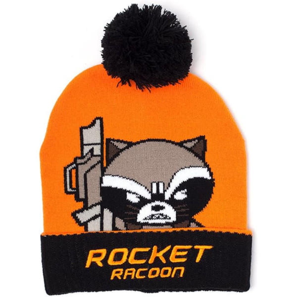Gorro con Pompón Marvel Raccoon Kawaii Art Adulto
