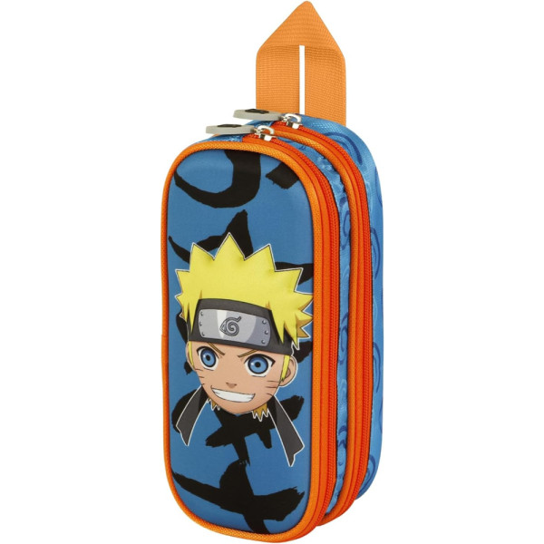 Estuche Portatodo Doble 3D Naruto Happy