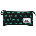 Estuche Portatodo Triple Space Invaders Army