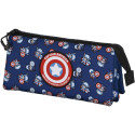 Estuche Portatodo Triple Capitán América Brave