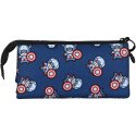 Estuche Portatodo Triple Capitán América Brave