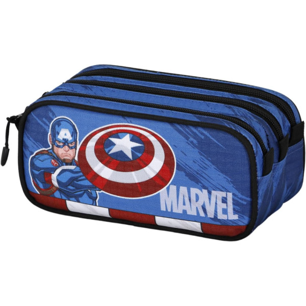 Estuche Portatodo Trick Fan 2.2 Triple Capitán América Gears