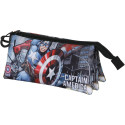 Estuche Portatodo Triple Capitán América Defender