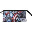 Estuche Portatodo Triple Capitán América Defender