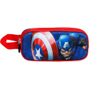 Estuche Portatodo Doble Capitán América Patriot